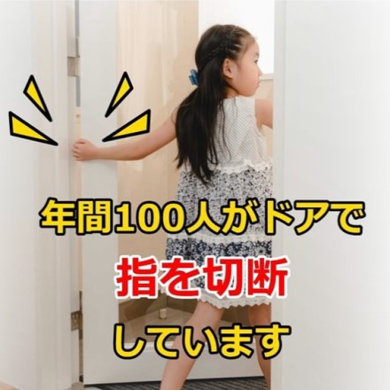 ドアへの指挟み防止器具【はさマンモス】 ソフトタイプ 180cm(表うら兼用)