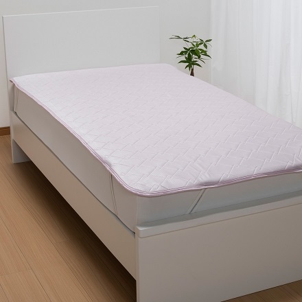 西川 COOL TOUCH ひんやり敷きパッド( 冷感×パイルのリバーシブル) ダブル 140×205cm ブルー ※他色あり
