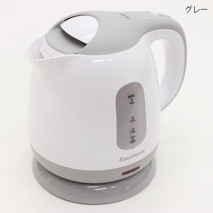スマート電気ケトル 1L グレー KTK-300P ※他色あり