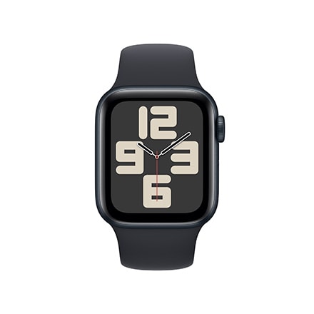 Apple Watch SE 第2世代 （GPSモデル）- 40mmミッドナイトアルミニウムケースとミッドナイトスポーツバンド - S/M
