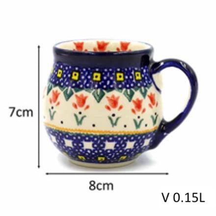 ポーリッシュポタリー マグカップ D 8cm V 0.25L-B3R Millena ミレナ社