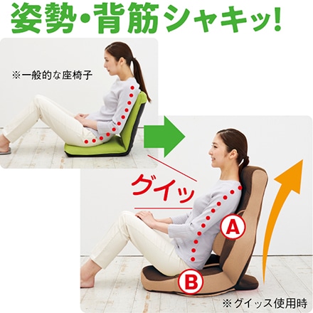 腰楽 ストレッチ 座椅子 グイッス