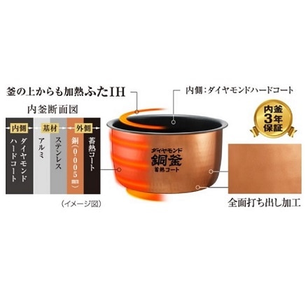 パナソニック IHジャー炊飯器 SR-HBA101-K ブラック
