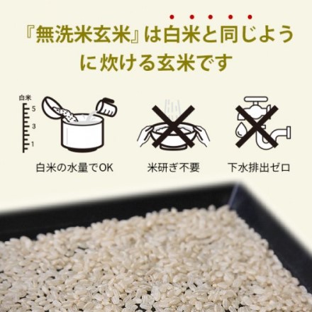 スマート米 福島県白河産 コシヒカリ 無洗米玄米1.8kg×2袋 残留農薬不検出 令和二年度産