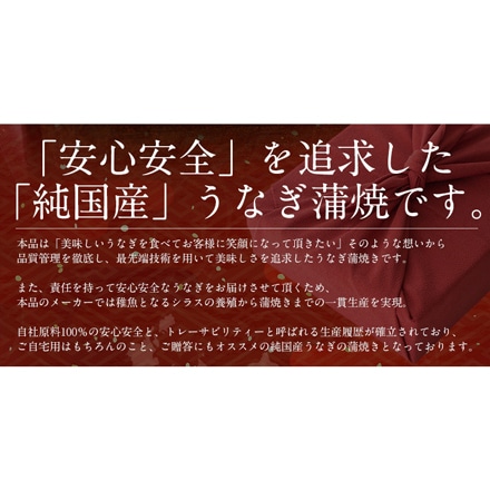 【9月15日以降順次発送】敬老の日 ギフト 2023金賞受賞 国産 うなぎ 蒲焼き 無頭 特大サイズ (200g前後×2尾) 化粧箱