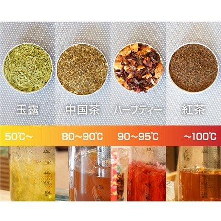 サンコー 煮出し&温度調整ができる電気ティー ポット SGEKWSTB