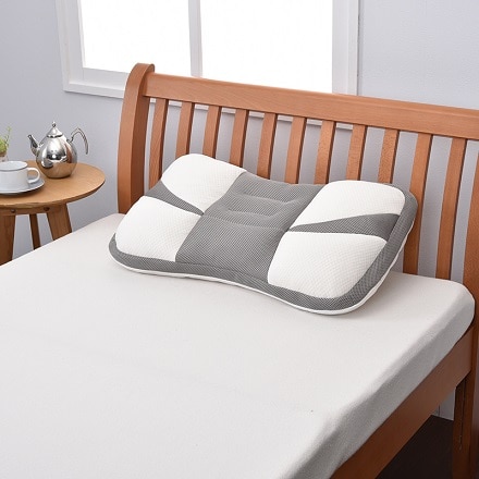 西川 NEX FITまくら(感触の選べるリバーシブル仕様) 68×48cm グレー