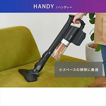 アイリスオーヤマ 充電式サイクロンスティッククリーナー ノーマルヘッド SCD-140-B ブラック