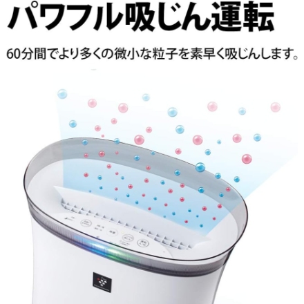 シャープ 空気清浄機 薄型 プラズマクラスター FU-P50