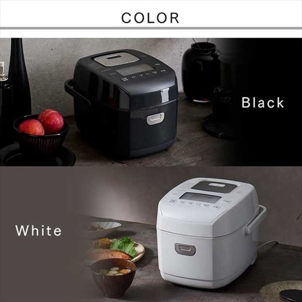 アイリスオーヤマ 米屋の旨み 銘柄炊き 圧力IHジャー炊飯器 3合 RC-PDA30-B ブラック