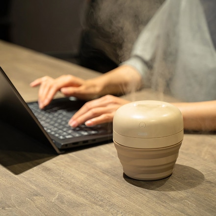 PRISMATE プリズメイト コードレス折りたたみ加湿器 ホワイト PR-HF070