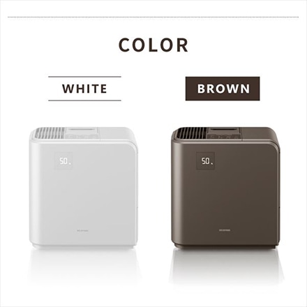 アイリスオーヤマ 気化ハイブリッド式加湿器 500ml HVH-500R1-T ブラウン ※他色あり