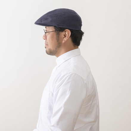 井上帽子 折りたためる麻ハンチング ナチュラル IN-HLI001-NA ※他色あり