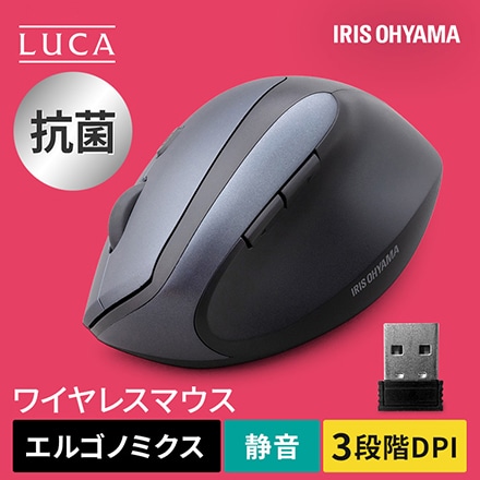 アイリスオーヤマ ワイヤレスマウス IM-R04-B ブラック