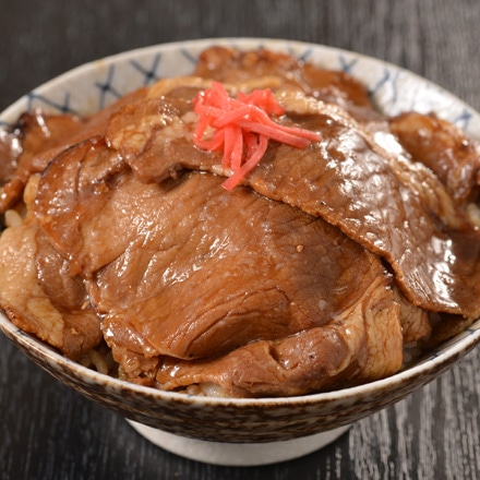 北海道 帯広 五日市の豚丼 豚肉味付けロース100g×5、豚丼のたれ220g