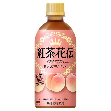 紅茶花伝 クラフティー 贅沢しぼり ピーチティー 440ml×24本入り