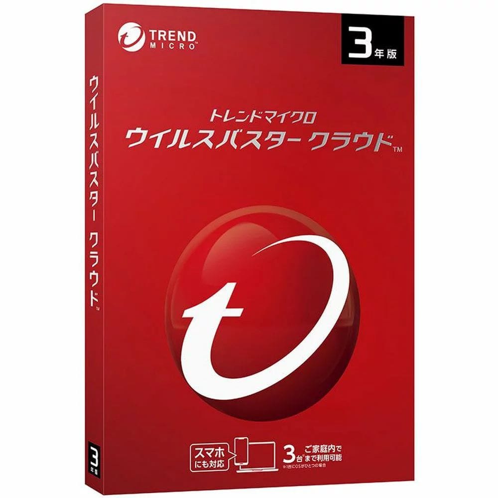 トレンドマイクロ ウイルスバスター クラウド 3年版 PKG TICEWWJFXSBUPN3701Z