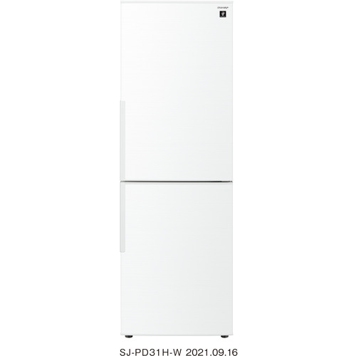 シャープ 2ドア冷蔵庫 プラズマクラスター ( 310L・右開き ) SJPD31H アコールホワイト