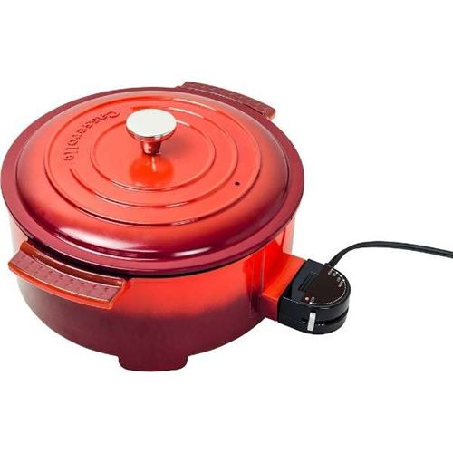 ヤマゼン グリル鍋 Casserolle キャセロール プレート1枚 YGC-800-R レッド
