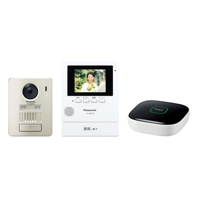 パナソニック モニター壁掛け式ワイヤレステレビドアホンキット ホームユニット付き VL-SGZ30K