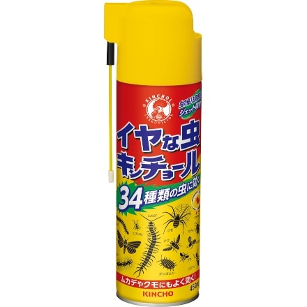 イヤな虫キンチョール 駆除 浸入防止 450ml ムカデ アリ ケムシ × 1点 大日本除虫菊 金鳥 4987115521810