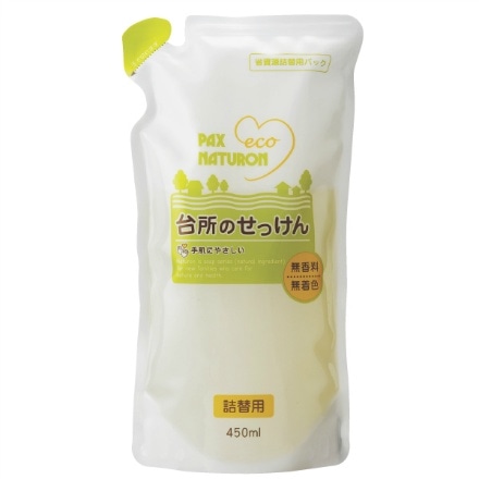 ナチュロン 台所のせっけん詰替 450ml × 12点セット 太陽油脂 4904735054962