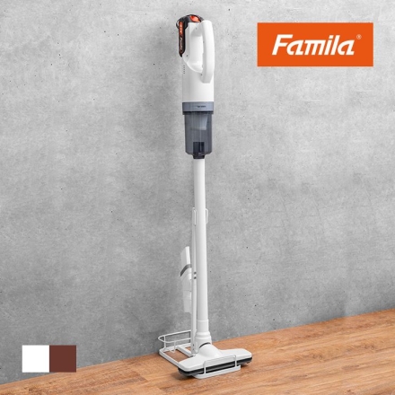 Famila 充電式コードレス 掃除機 ハイパワークリーナー6点セット ホワイト 0423010