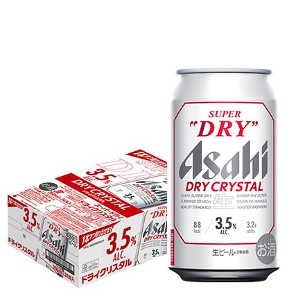 アサヒ スーパードライ ドライクリスタル 350ml×24本 CRYSTAL ビール Alc3.5% 国産 YF