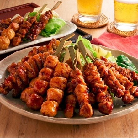 博多華味鳥 焼き鳥セット(もも串&皮串&とりトロ串&つくね串)各1本入り×5