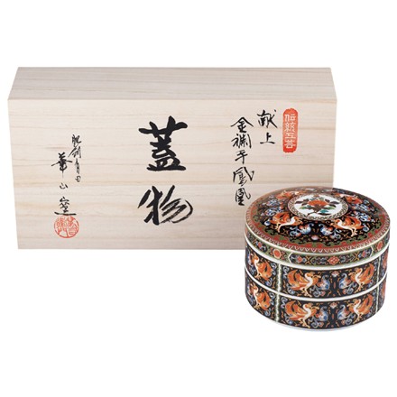 〈東京・錦松梅〉 有田焼容器入（ふりかけ×6袋&有田焼容器×2段）