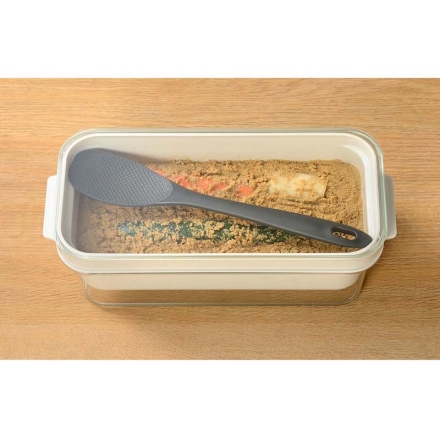 ぬかどこボックス サイズ（約）＝幅29.6×奥行13.2×高さ10.5ｃｍ