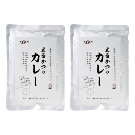 奈良 とんかつ店 まるかつのカレー 2食