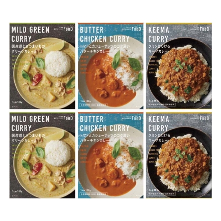 ＴＨＥ ＦＯＯＤ スパイシーカレー 3種各2食