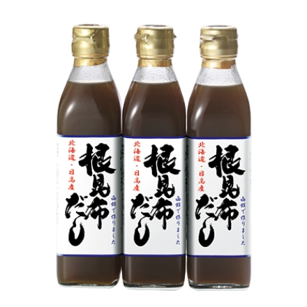 北海道・日高産 根昆布だし 300ml×3本