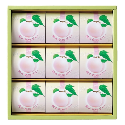 お中元熨斗付き 岡山白桃ゼリー 80g×9 御中元 夏ギフト ギフト 贈答