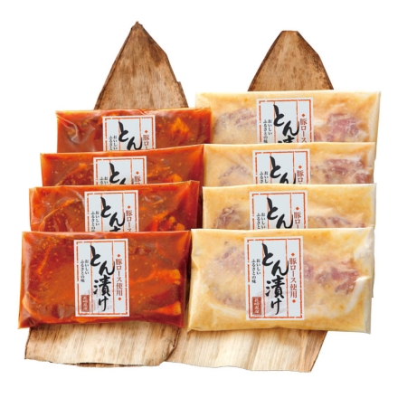 お中元熨斗付き とん漬け（赤味噌・白味噌） 赤味噌・白味噌 各100g×4 御中元 夏ギフト ギフト 贈答