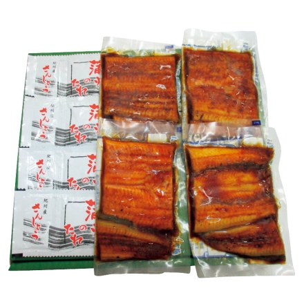 お中元熨斗付き うなぎ蒲焼詰合せ－ＫＢ うなぎ蒲焼80g・タレ15ml・山椒0.2g 各4 御中元 夏ギフト ギフト 贈答
