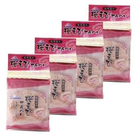 駿河湾の桜えびせんべい 14枚×4 送料込み
