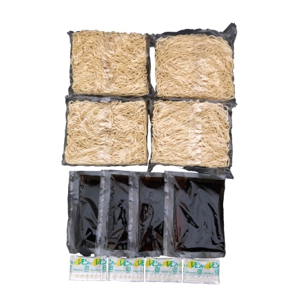 横浜・青葉台はちみつ入り冷やし中華 めん80g・スープ70g・レモン果汁2g 各4 送料込み