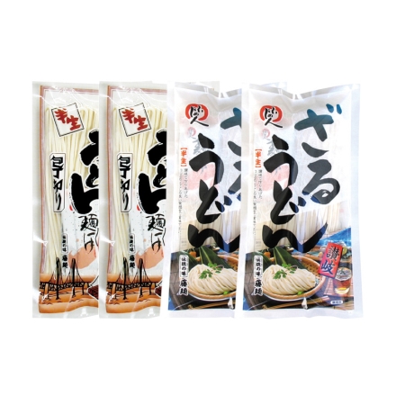 藤麺 さぬきうどん2種各2袋 送料込み