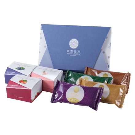 冷凍 ＜銀座千疋屋×花園万頭＞フルーツ大福＆どらバターサンド 銀座フルーツ大福（いちご・白桃・ブルーベリー 各1個）、どらバターサンド（宇治抹茶・ラムレーズン・丹波栗・クッキー＆クリーム 各1個） 母の日 送料込み