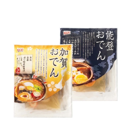 お歳暮のし付き 加賀・能登おでん詰合せ 加賀おでん850g（固形量294g）、能登おでん850g（固形量321g）