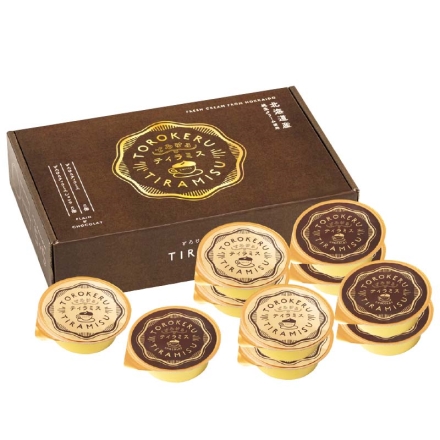 お歳暮のし付き 北海道純生クリームのとろけるティラミス とろけるティラミス・とろけるティラミス ショコラ 各66g×5、ココアパウダー0.8g×10