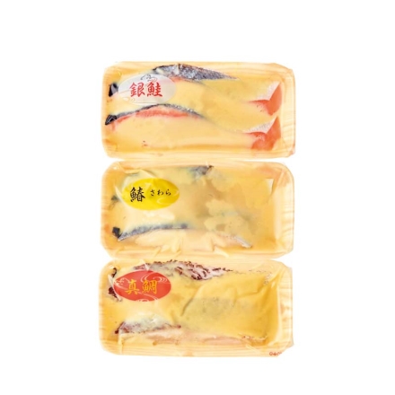 お歳暮のし付き 真鯛・鰆・銀鮭の讃岐白味噌漬 真鯛・鰆・銀鮭 各120g（2切）