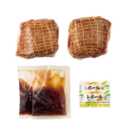 お歳暮のし付き 赤ワイン仕立てローストビーフ ローストビーフ300g（2本）、玉ねぎソース20g・レホール3g 各2