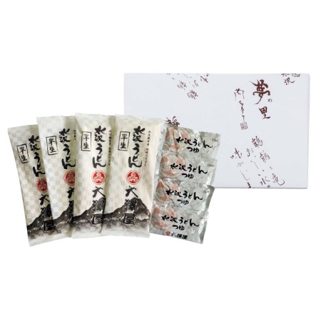 お歳暮のし付き 水沢うどん8食