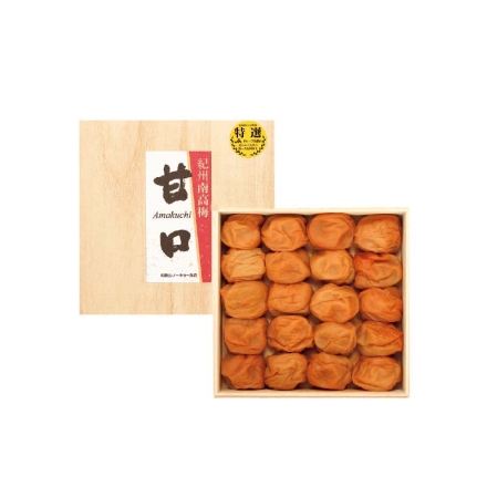 お歳暮のし付き ＪＧＡＰ認証紀州南高梅甘口はちみつ梅干 500g（約塩分6％：A級品）