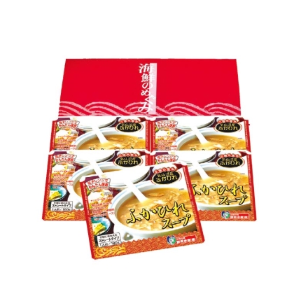 お歳暮のし付き 気仙沼産ふかひれスープＡ 180g×5