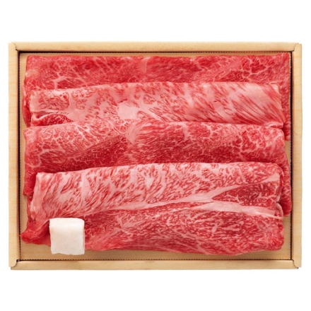 お歳暮のし付き 常陸牛 すき焼・焼肉用 350g（肩ロース肉・肩肉）、牛脂付