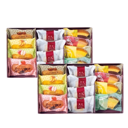 お歳暮のし付き ＜銀座千疋屋×花園万頭＞彩り銘菓詰合せ